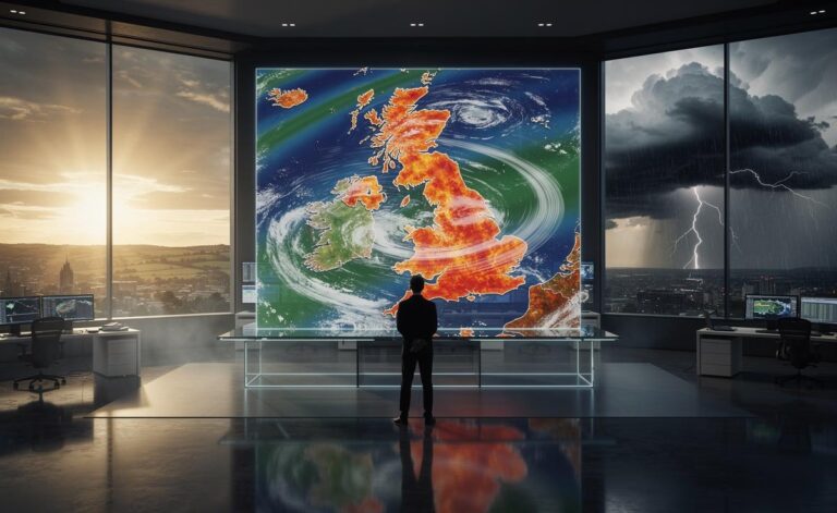 Illustration of weather prediction for Summer 2026 in the United Kingdom
