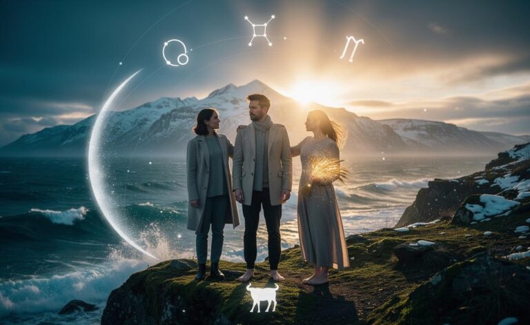 Illustration of Cancer, Taurus, and Virgo feeling calmly supported on 4 January 2026 under a steady Capricorn Sun with Jupiter in Cancer