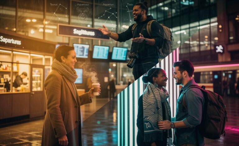 Illustration of three zodiac signs—Taurus, Aquarius and Sagittarius—finding unexpected love on 8 January 2026