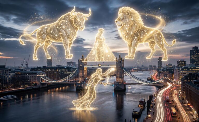 Illustration of Taurus, Leo, and Aquarius magnetising powerful luck on 17 January 2026