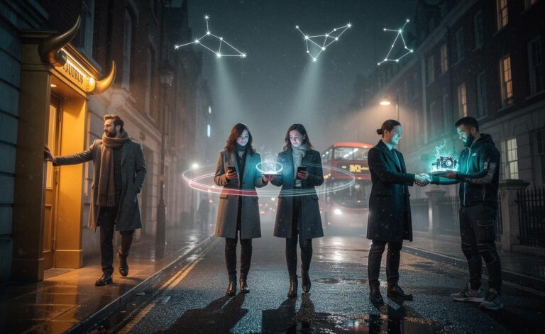 Illustration of 4 zodiac signs—Taurus, Gemini, Scorpio, and Aquarius—embracing unexpected opportunities on 19 January 2026