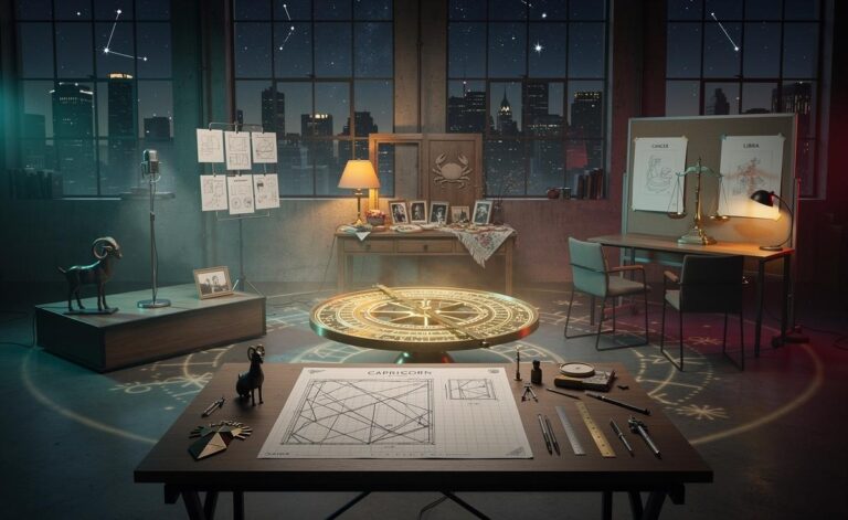 Illustration of Aries, Cancer, Libra, and Capricorn finding new creative paths on 8 January 2026