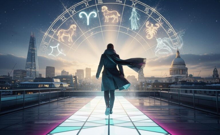 Illustration of five zodiac signs—Aries, Gemini, Virgo, Scorpio, and Aquarius—embracing change and growth on January 6, 2026