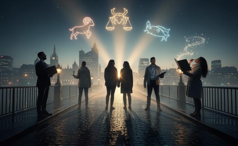 Illustration of five zodiac signs—Aries, Cancer, Libra, Capricorn, and Pisces—experiencing miracles on 6 January 2026