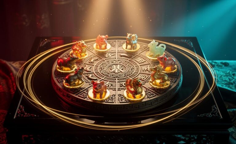 Illustration of eight Chinese Zodiac signs experiencing a surge in luck on 18 January 2026