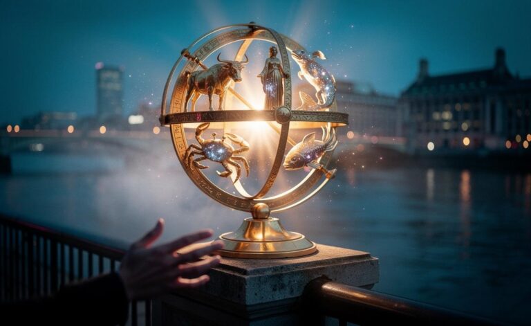 Illustration of the five zodiac signs—Taurus, Virgo, Cancer, Scorpio, and Pisces—blessed with good fortune on 9 January 2026