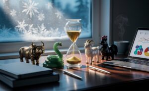 Illustration of Chinese zodiac signs benefiting from slow progress on January 2, 2026