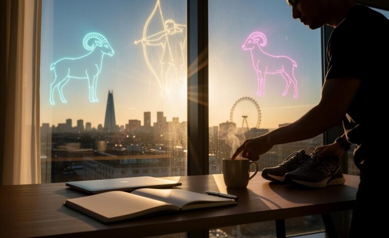 Illustration of January 3, 2026 bringing a burst of motivation for Aries, Capricorn, and Sagittarius, with a calendar highlight and zodiac symbols