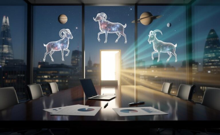 Illustration of three zodiac signs—Capricorn, Cancer and Aries—poised for career breakthroughs on 6 January 2026