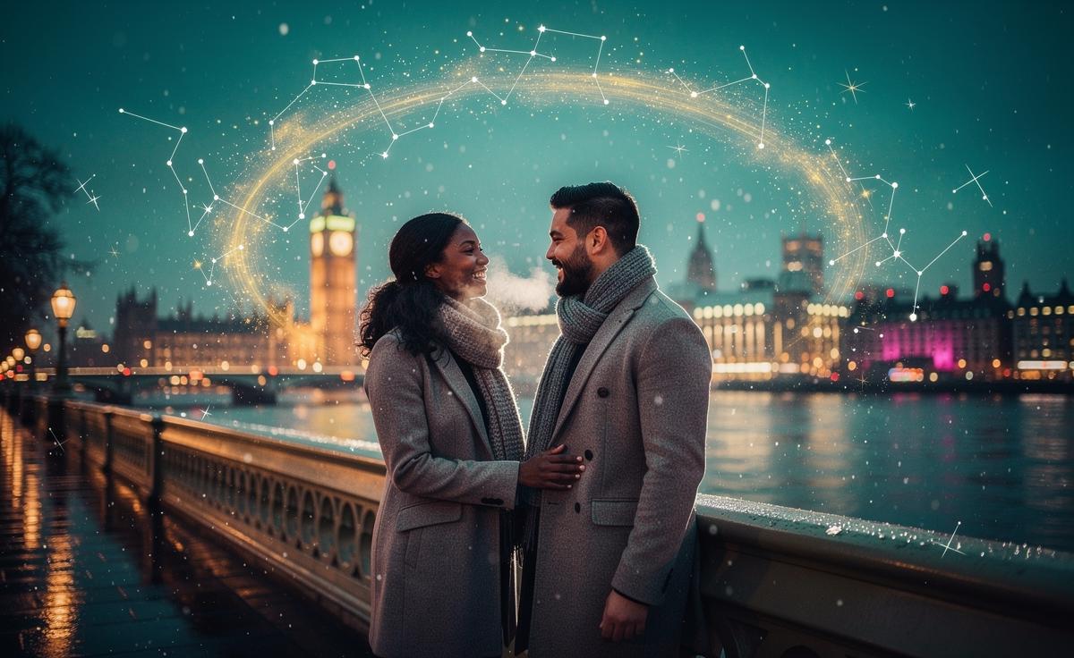 Illustration of the lucky love horoscope for 6 January 2026, highlighting transformative romance, clear communication, and sign-by-sign astrological guidance