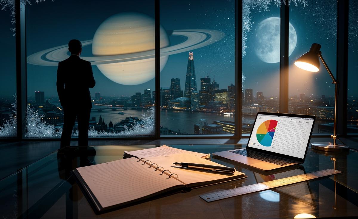 Illustration of Saturn’s influence on the career horoscope on 17 January 2026