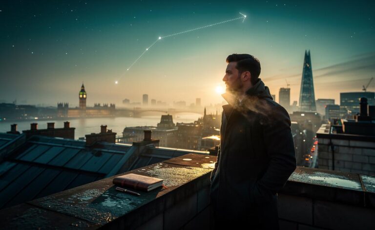 Illustration of the stars encouraging bold moves on 1 January 2026 in the UK