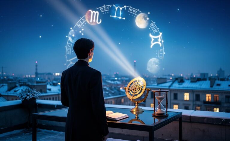 Illustration of the complete zodiac forecast for 9 January 2026