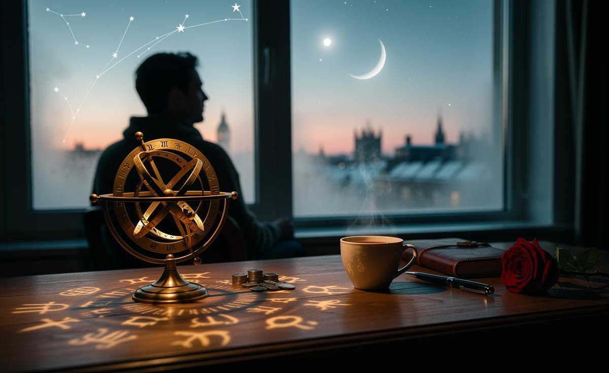 Illustration of the daily horoscope for January 11, 2026, with Venus influencing passion