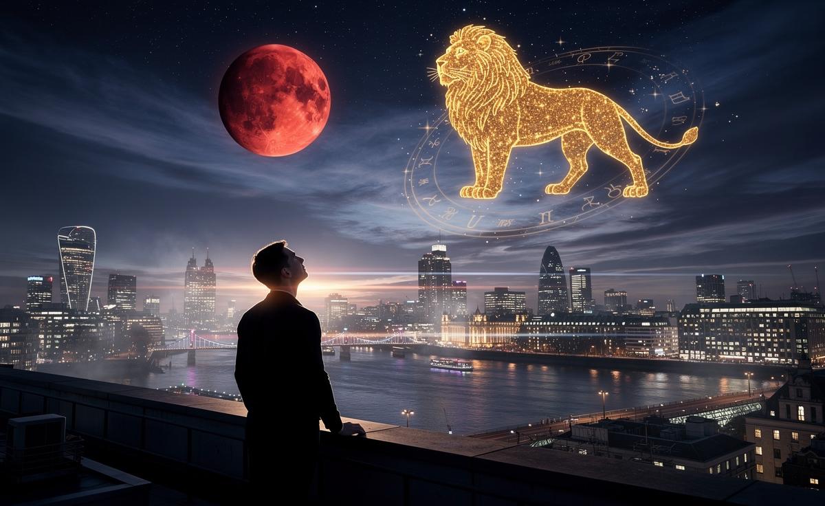 Illustration of the astrological transit of Mars entering Leo on 15 January