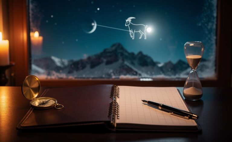 Illustration of Mercury entering Capricorn on 18 January 2026 for the daily horoscope