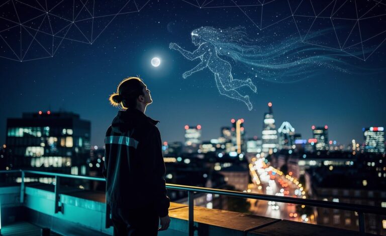 Illustration of Venus aligning with Aquarius on 19 January 2026