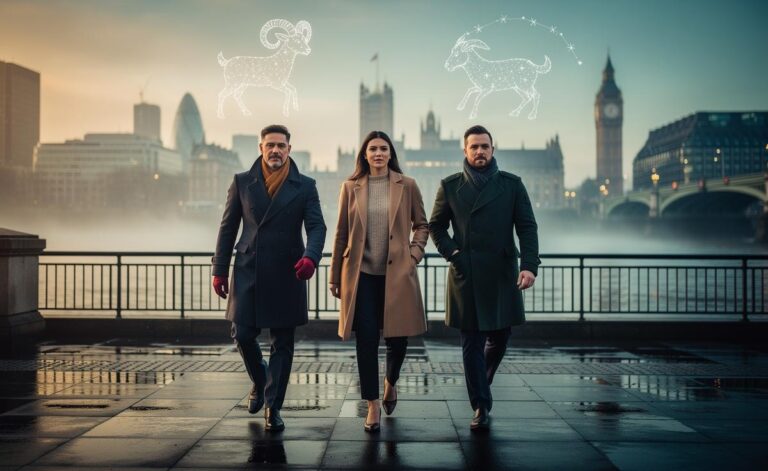 Illustration of Aries, Libra, and Capricorn stepping into confidence during Capricorn season on 3 January 2026